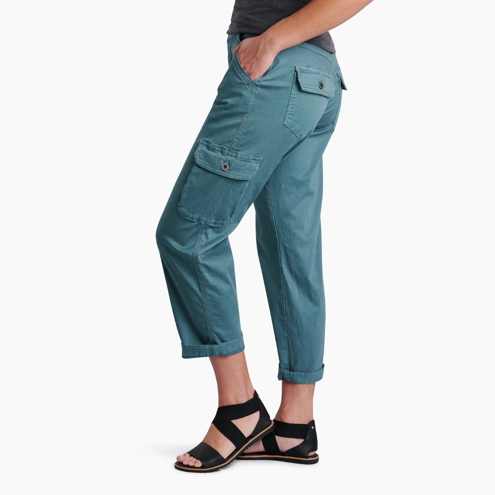 Kuhl Women’s Teal Cargo Pants 8 Short - Picture 14 of 14